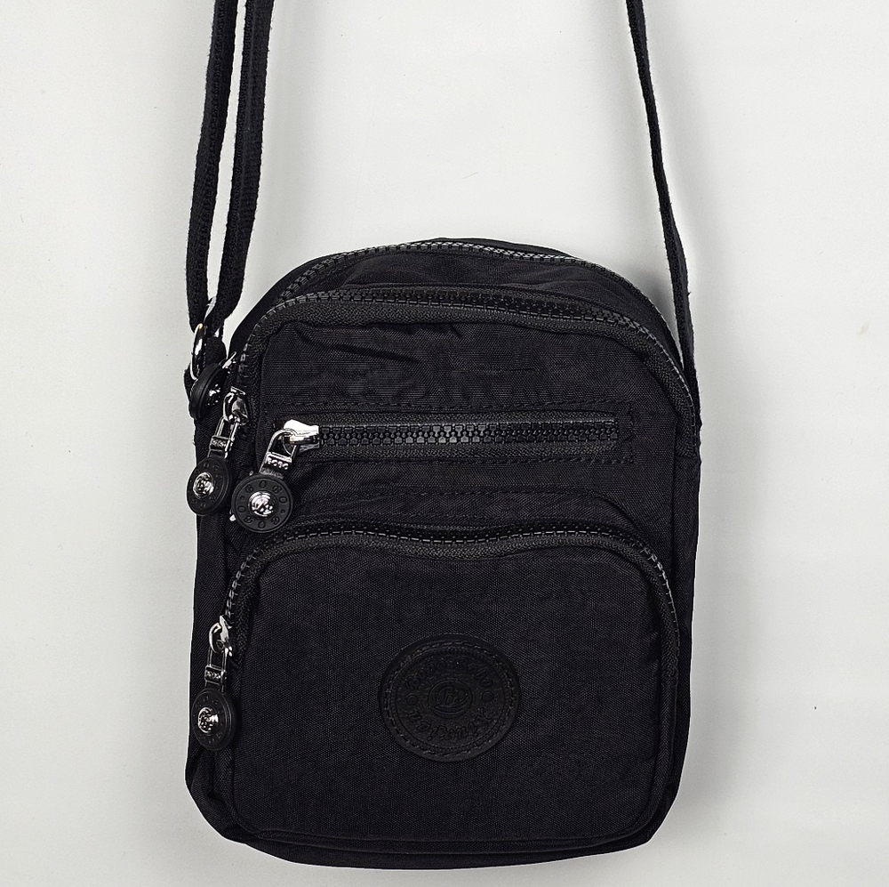 BOBO Xiuxian Black Multi-Compartment Nylon Travel Mini Purse or Wallet, Like New